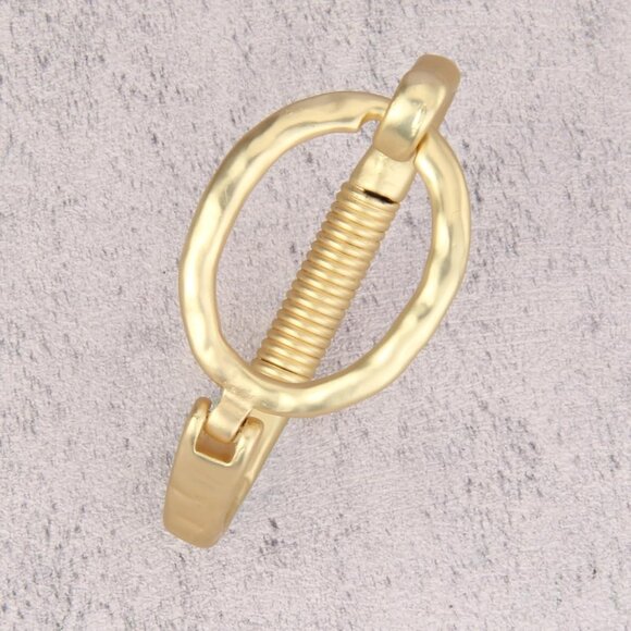 Gold Copper Cuff Bracelet Women Beaded Stackable Boho Jewelry Gift - Picture 2 of 8